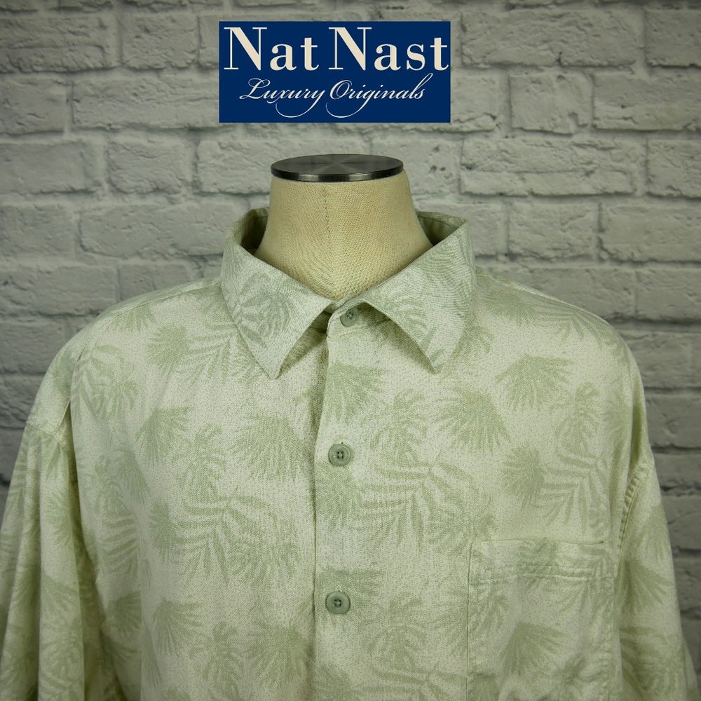 Nat Nast Hawaiian Camp Shirt Silk/Cotton XXL